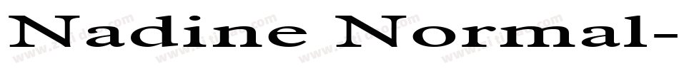 Nadine Normal字体转换